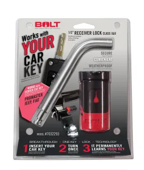 BOLT 7032293 1/2IN. RECEIVER LOCK JEEP CENTER CUT