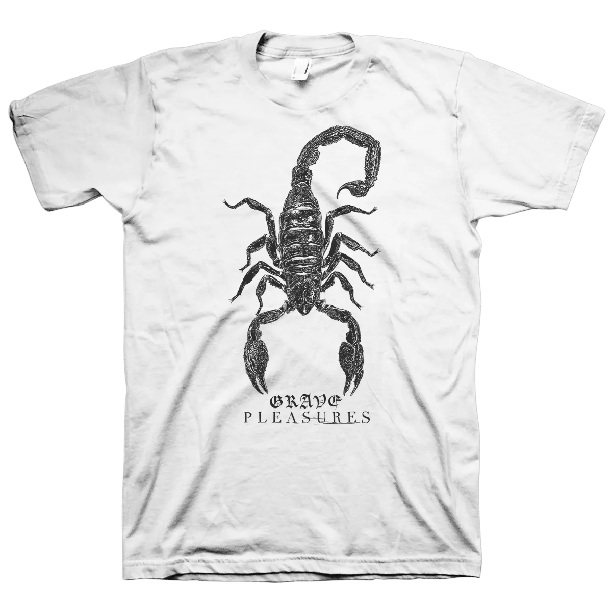 Grave Pleasures "Scorpion" White T-Shirt