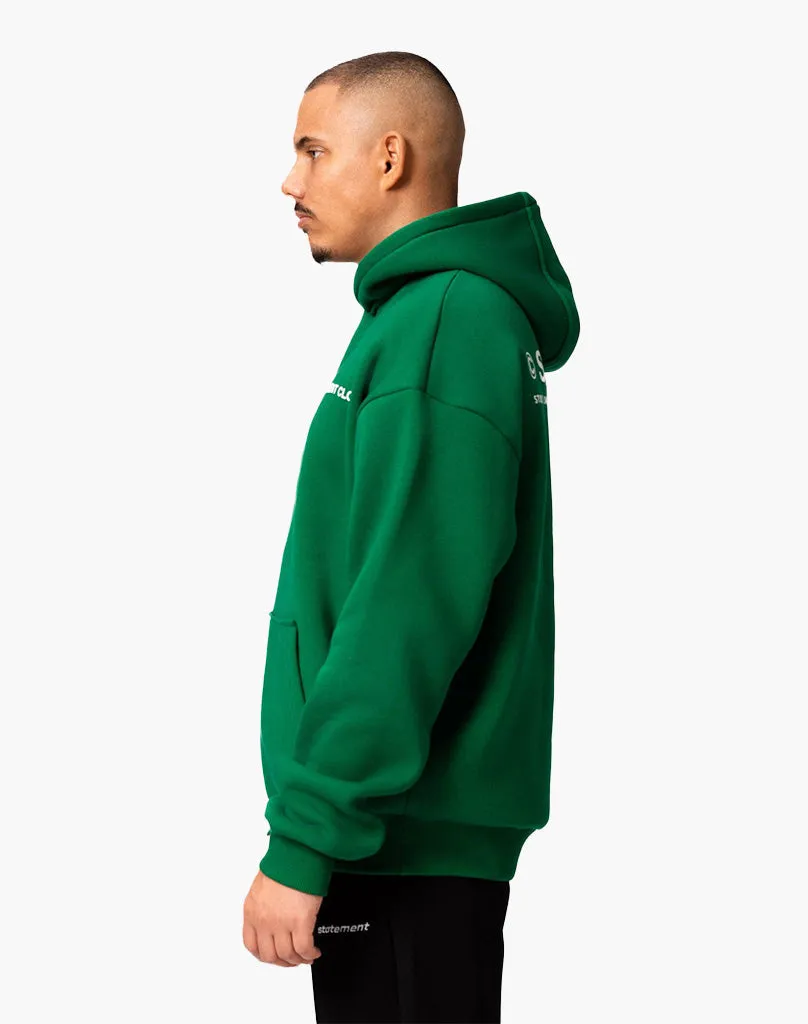INITIAL HOODIE (WOOD GREEN)