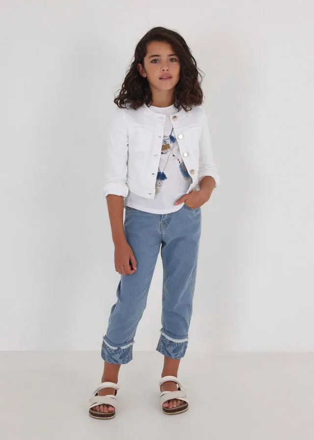 Mayoral 6433 055 - White Twill Jacket