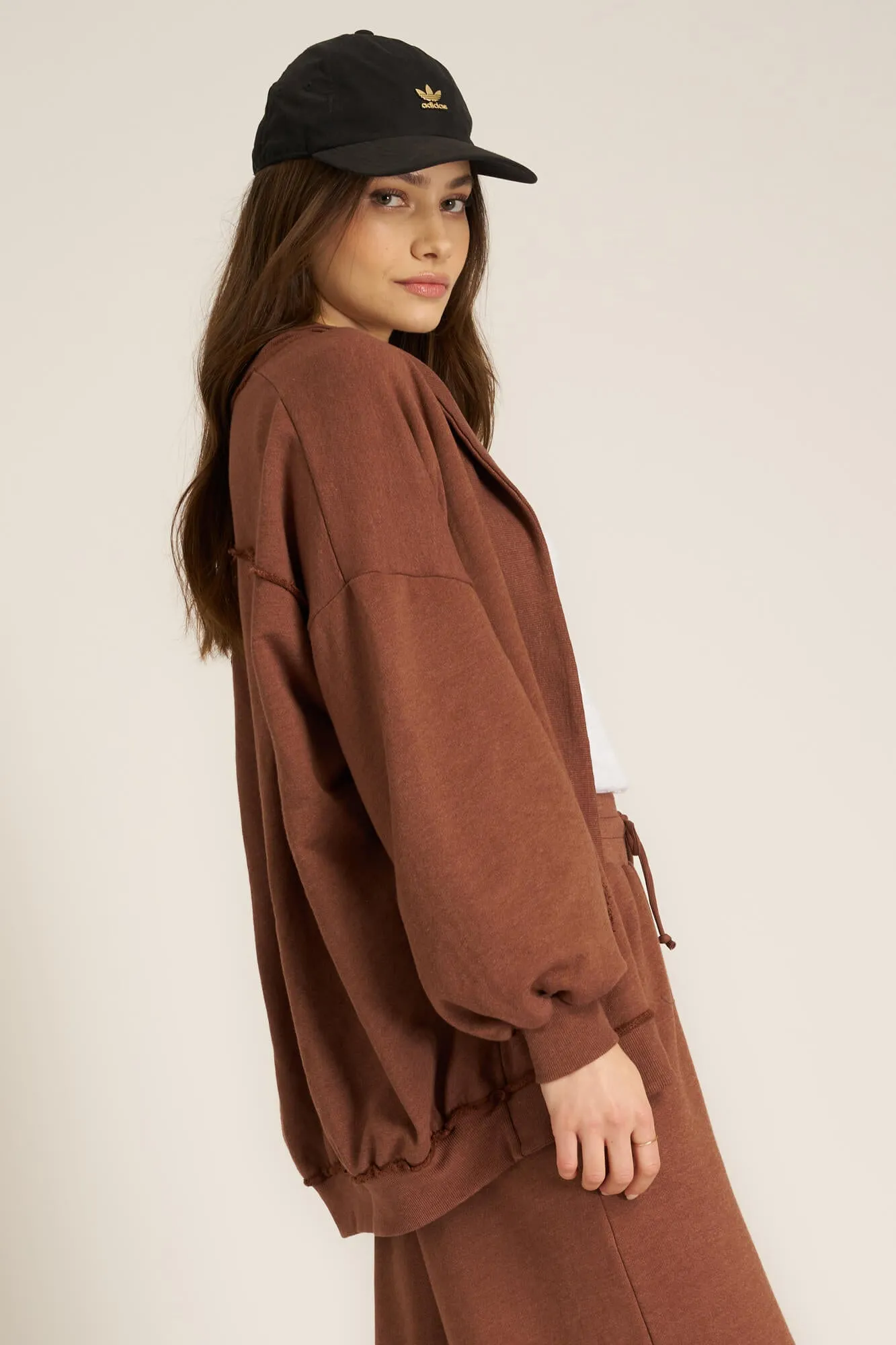 Nigel Slouchy Jacket - Russet Brown