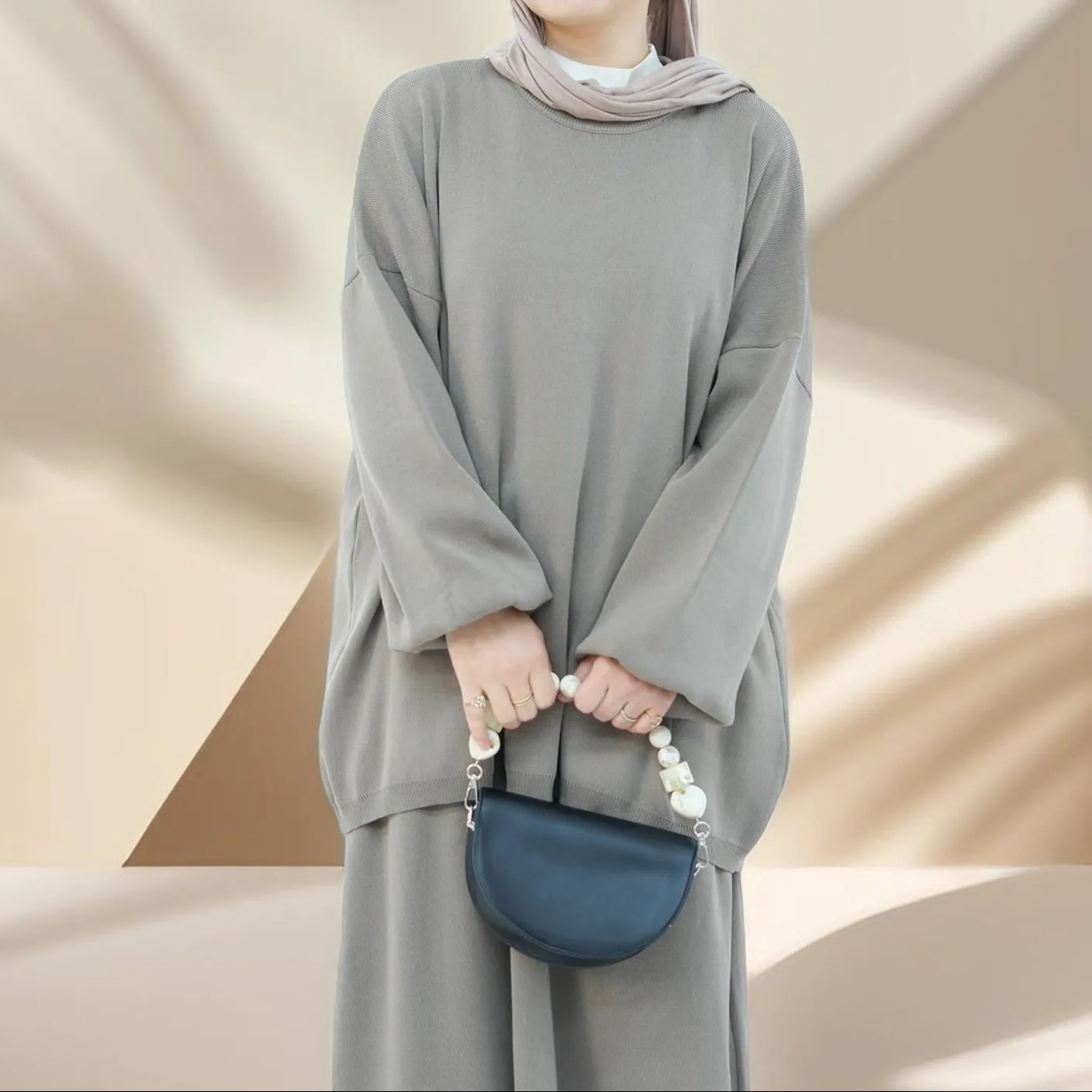 Rania 2 PC Knit Maxi Skirt and Top Set